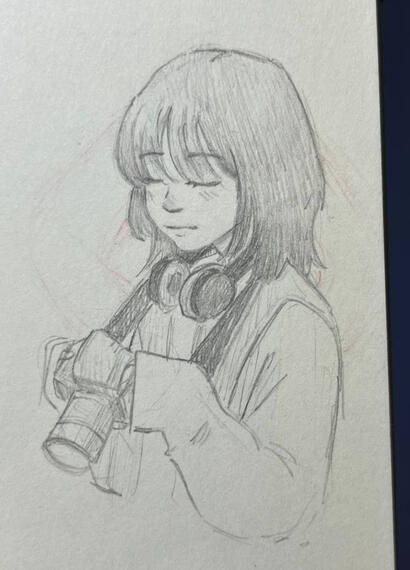 Half body sketch, 2025